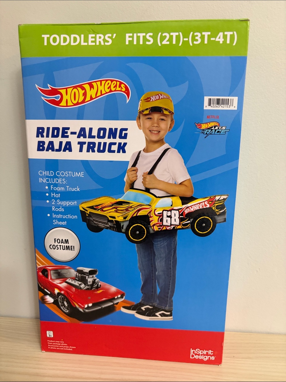 Toddlers' New! Ride-Along Baja Truck Costume - size 2T-4T